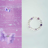 Wanqingyan | Clear Quartz & Amethyst Bracelet – Success & Calm